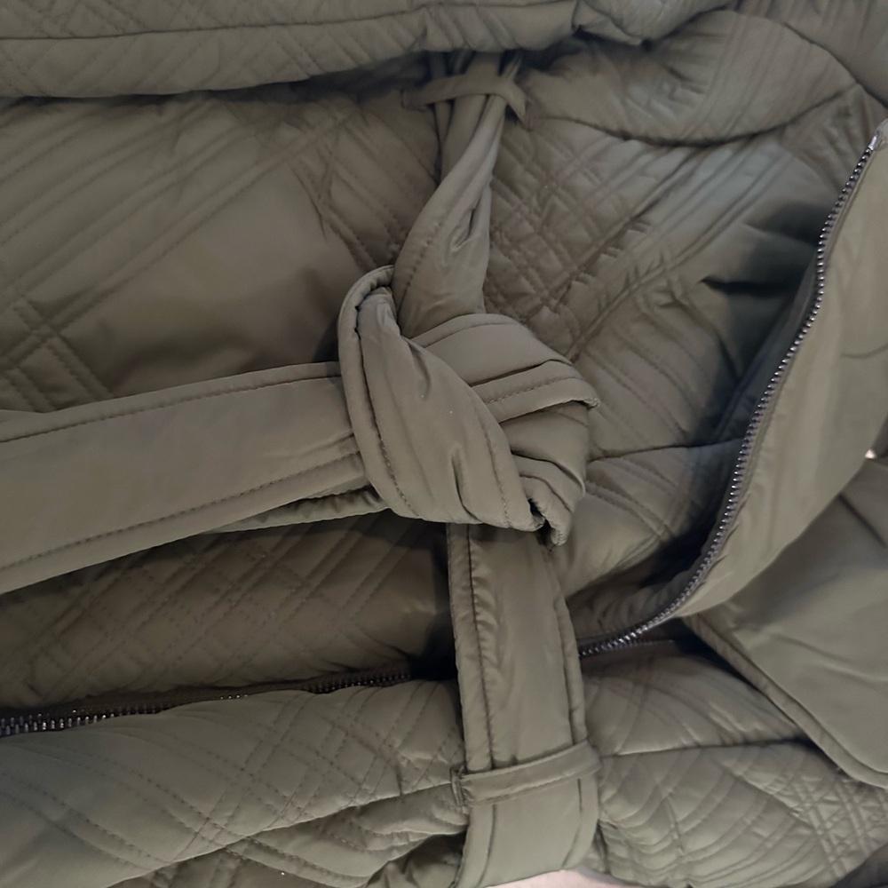 Ted Baker NWT Khaki Padded Midi Wrap Coat - Picture 7 of 14